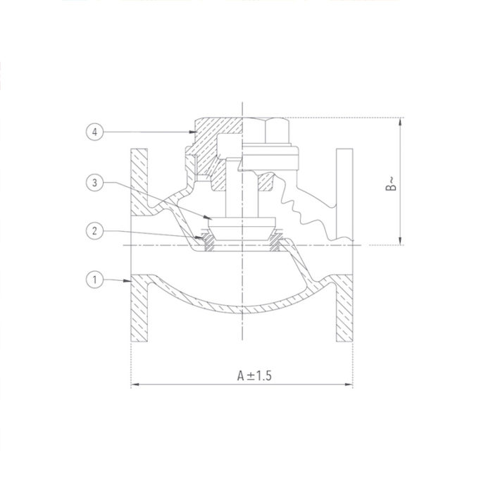 Bronze Horizontal Lift Check Valve (Flanged) Design