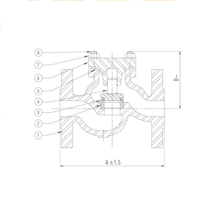 Cast Steel Horizontal Lift Check Valve (Flanged) Design