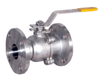 Investment Casting CF8 2PC Flanged Ends Full Bore Ball Valve A.S.A 150