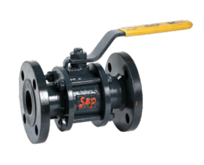 Cast Iron 3PC Flanged Ends Full Bore Ball Valve A.S.A 150