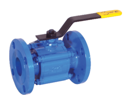 Cast Steel 3PC Flanged Ends Full Bore BallValve A.S.A 150